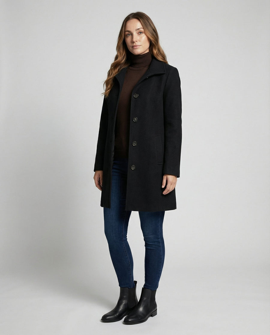 Sloane Elegant Coat in Black