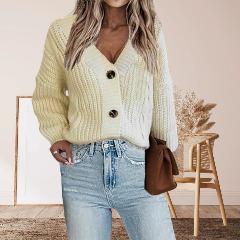 Sloane Knit Cardigan in Beige