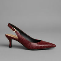 Sloane Slingback Pumps in Cabernet