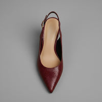 Sloane Slingback Pumps in Cabernet