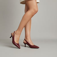 Sloane Slingback Pumps in Cabernet