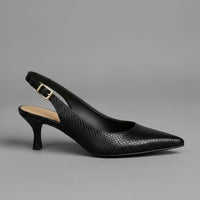 Sloane Slingback Pumps in Charcoal