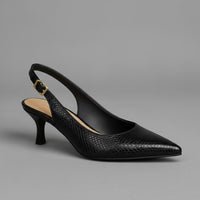 Sloane Slingback Pumps in Charcoal