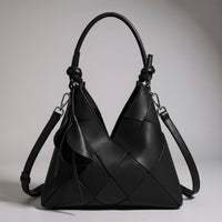 Sloane Woven Shoulder Bag in Charcoal