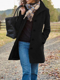 Sofia Elegant Coat in Black