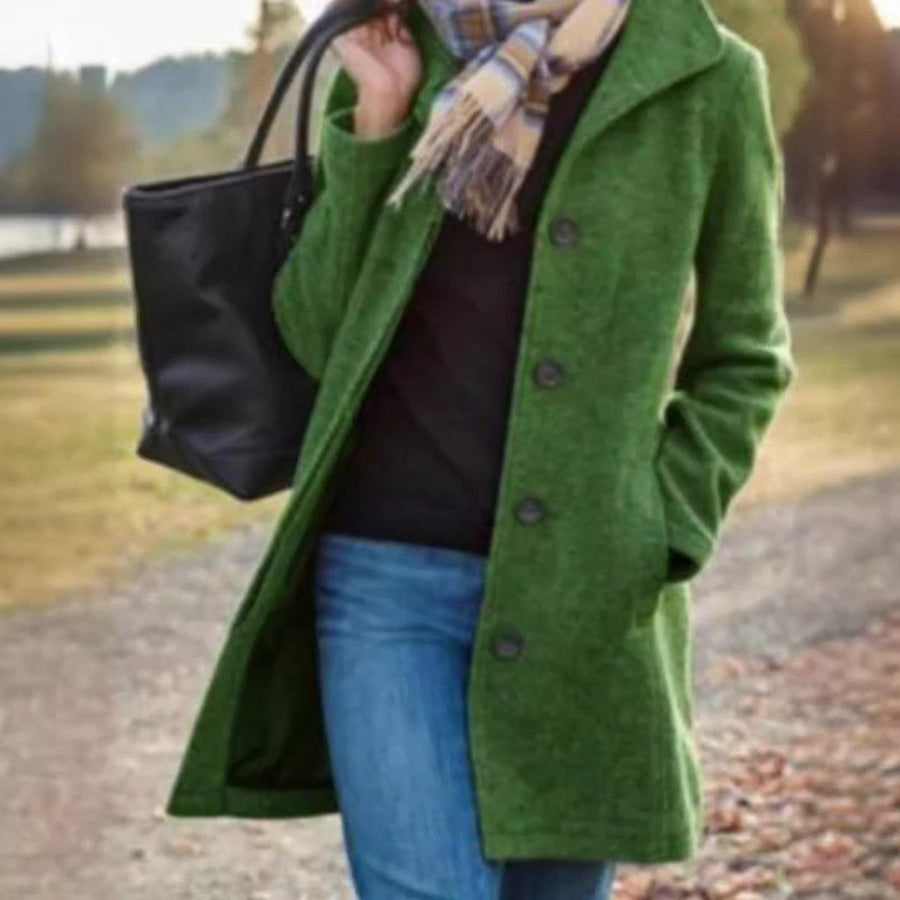 Sofia Elegant Coat in Green