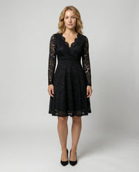 Sofia Elegant Lace Dress in Blue