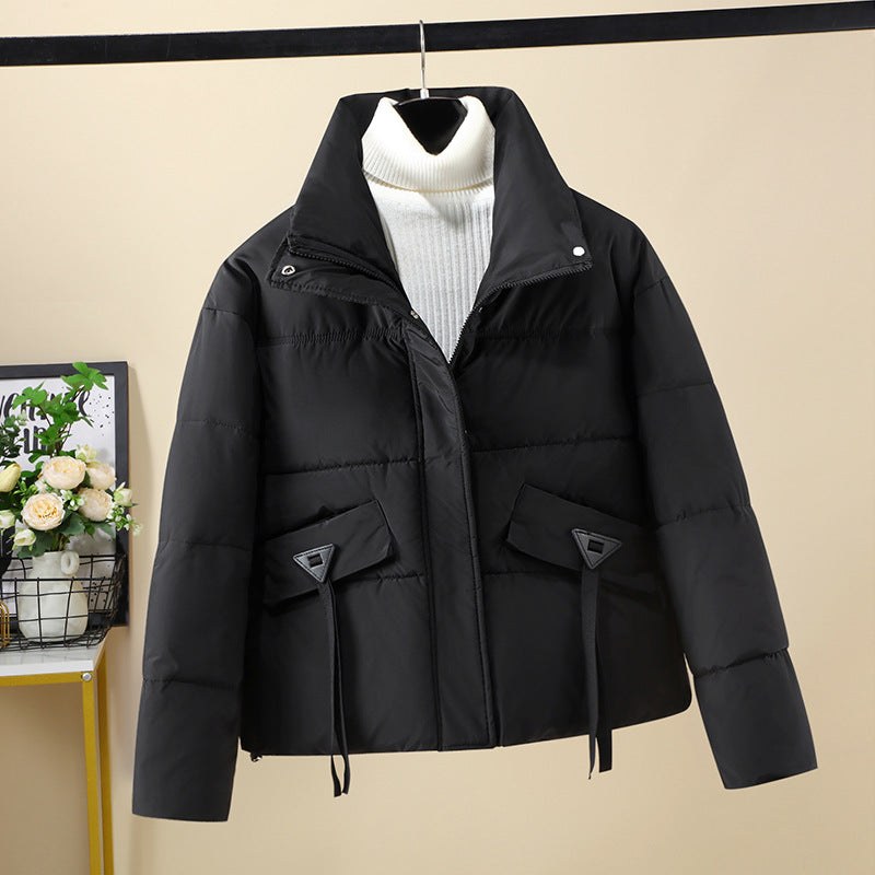 Sofia Quilted Jacket with Pockets in Black