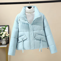 Sofia Quilted Jacket with Pockets in Blue
