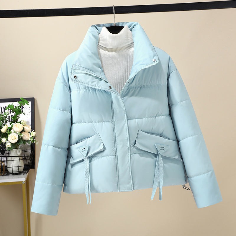 Sofia Quilted Jacket with Pockets in Blue