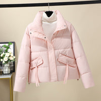 Sofia Quilted Jacket with Pockets in Pink
