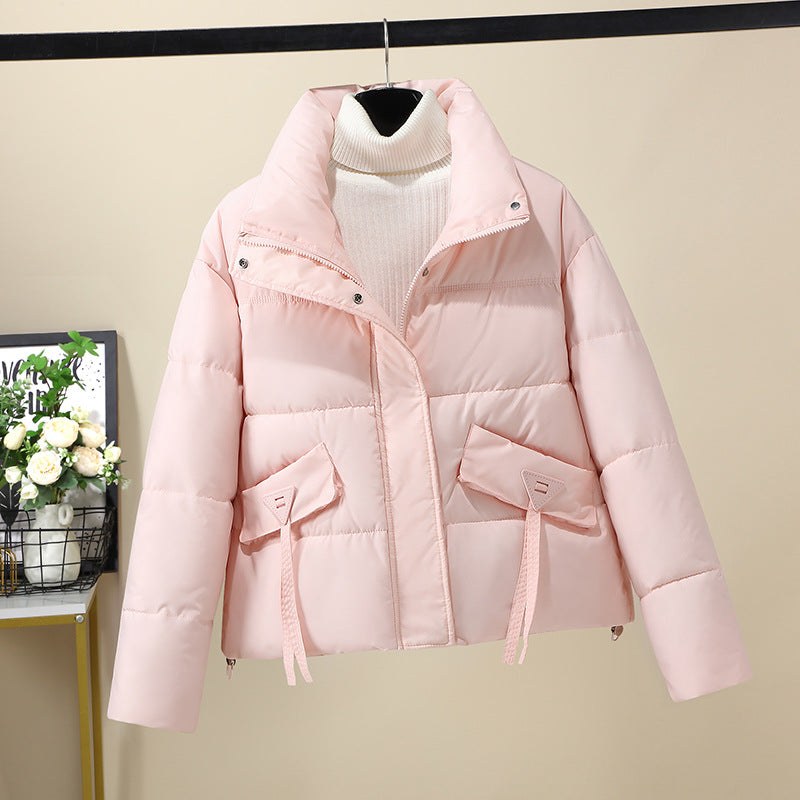Sofia Quilted Jacket with Pockets in Pink
