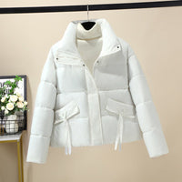 Sofia Quilted Jacket with Pockets in White