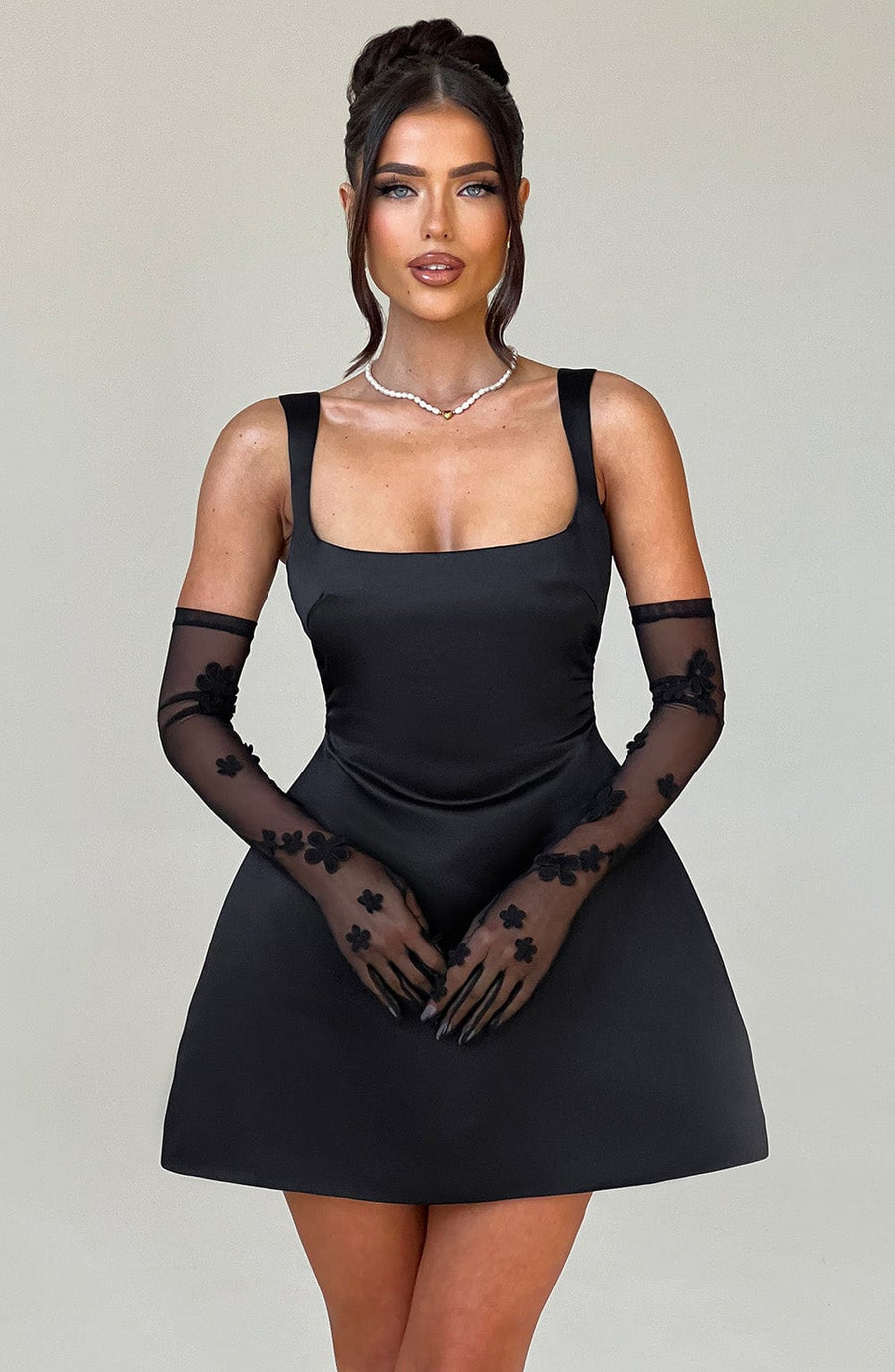 Amara Mini Dress – Black