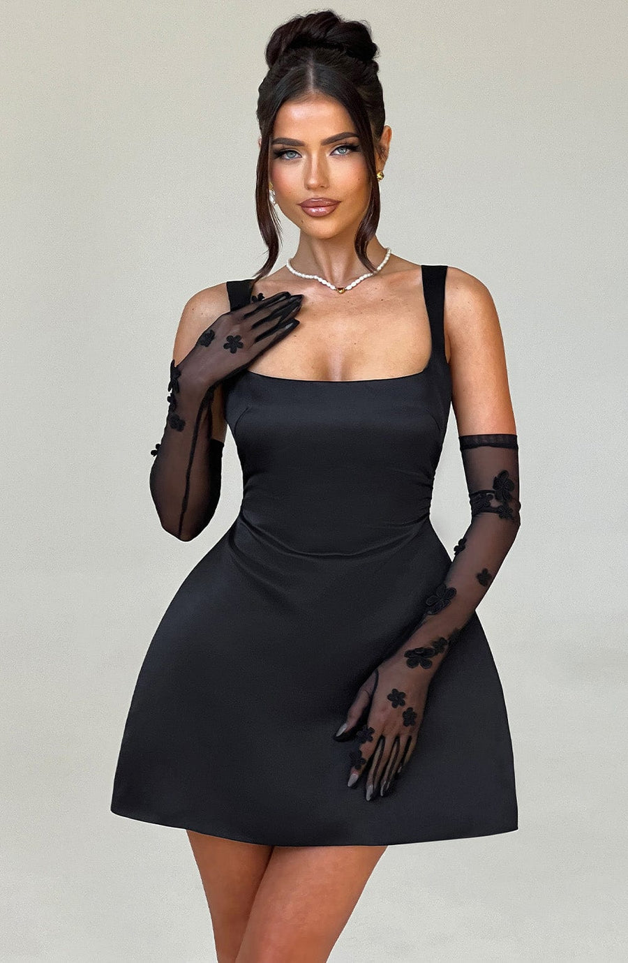 Amara Mini Dress – Black