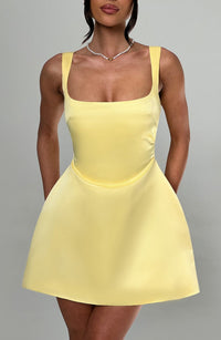 Amara Mini Dress – Lemon