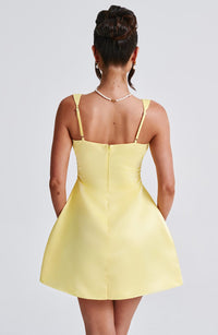 Amara Mini Dress – Lemon