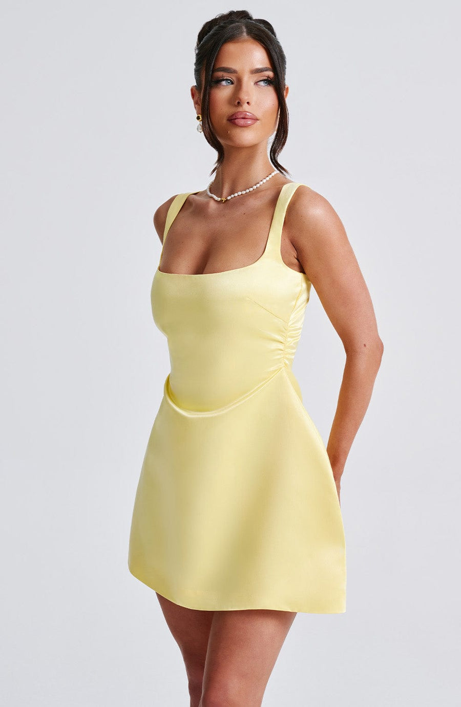 Amara Mini Dress – Lemon