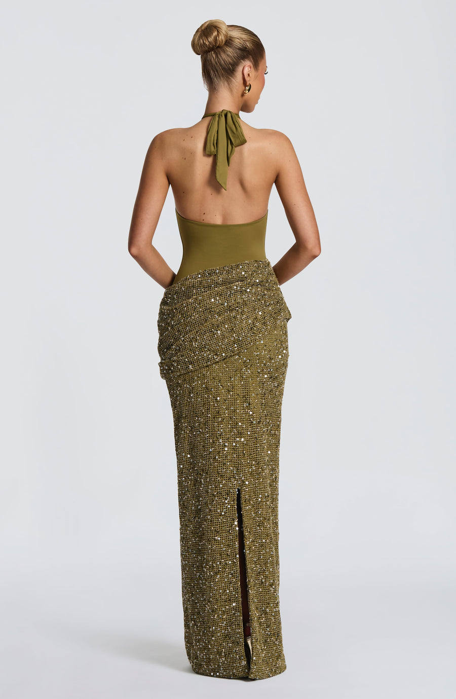Joy Maxi Dress – Deep Olive