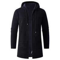 Solene Coat with Hood in Black