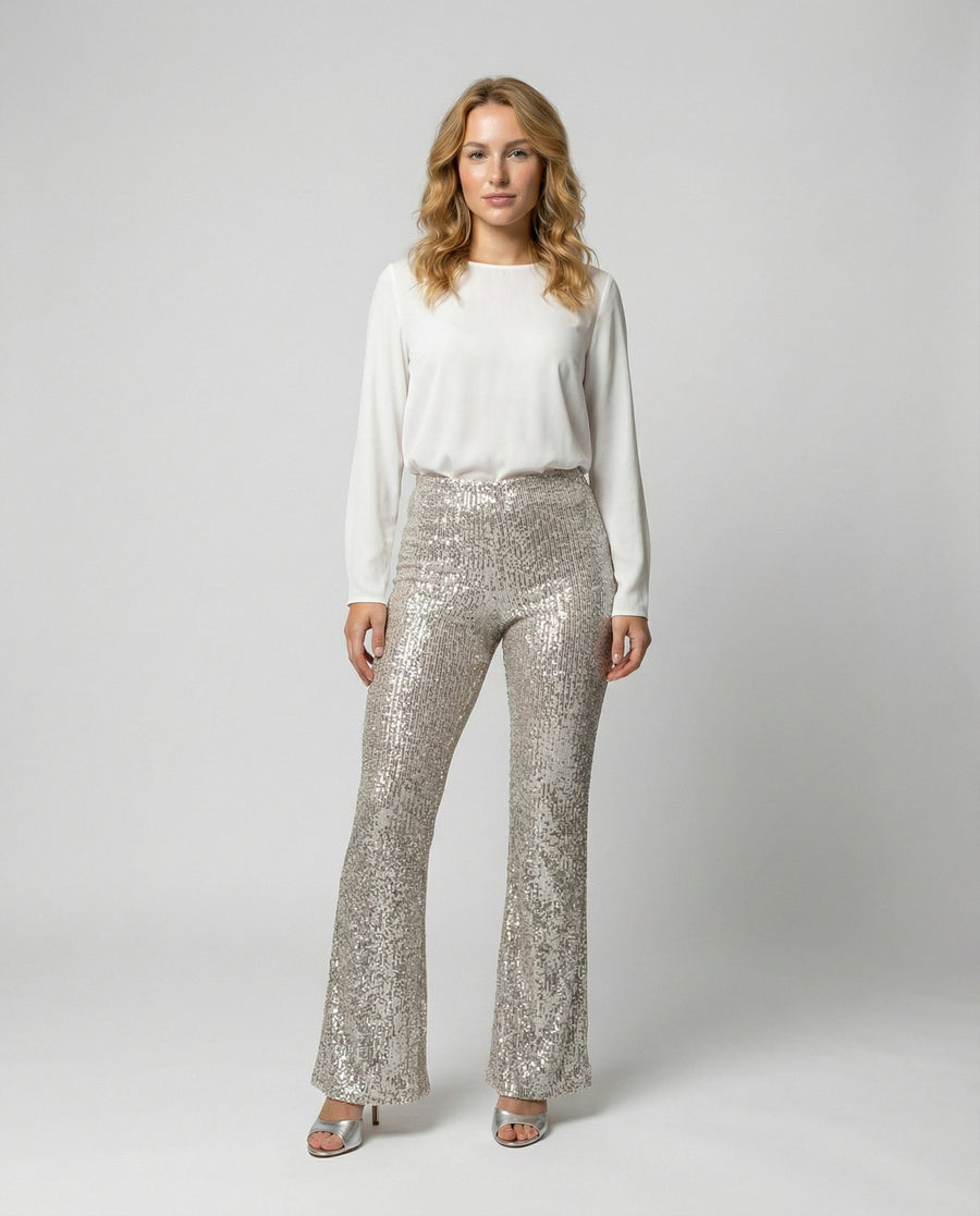 Solene Trousers in Beige