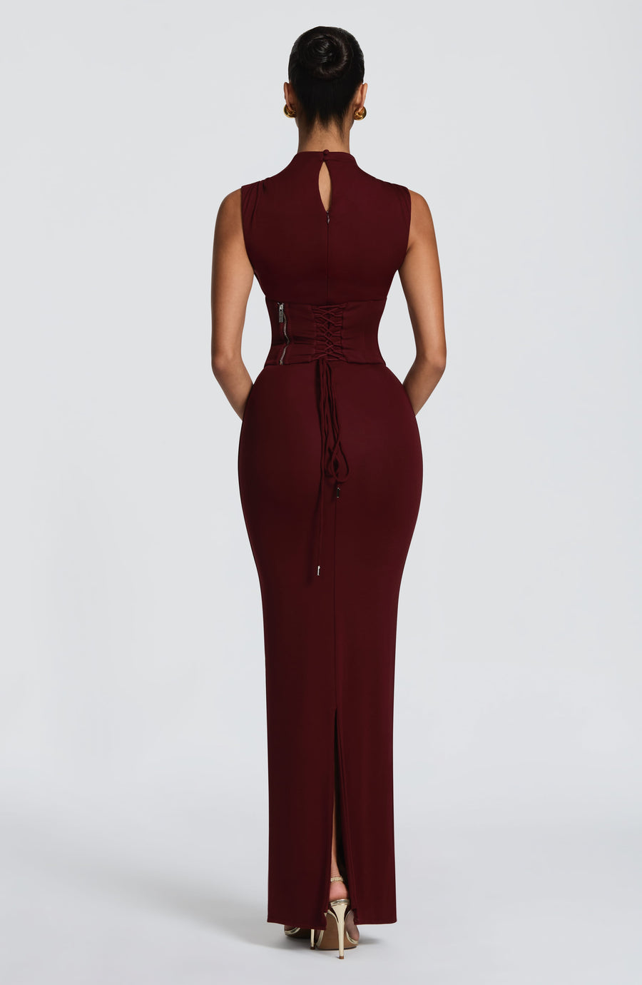 Mabel Maxi Dress – Cherry Lacquer