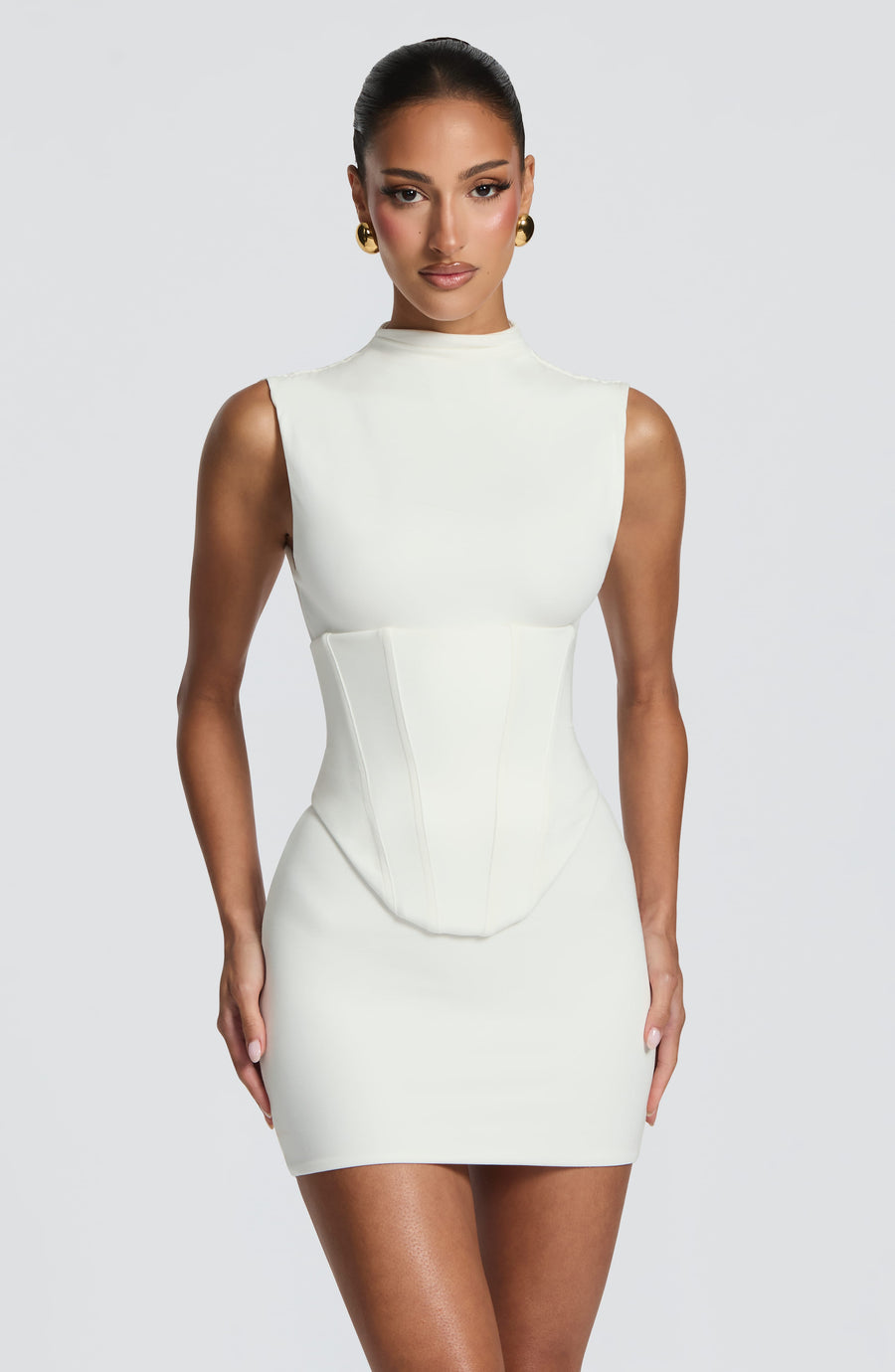 Mabel Mini Dress – Ivory