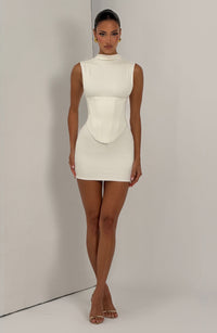 Mabel Mini Dress – Ivory