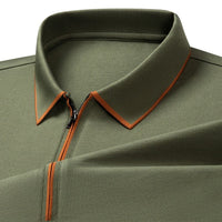 Solomon Slim Fit Polo in Army Green