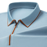 Solomon Slim Fit Polo in Carolina Blue
