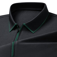 Solomon Slim Fit Polo in Charcoal