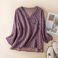 Somerset™ Button Front Relaxed Shirt in Purple