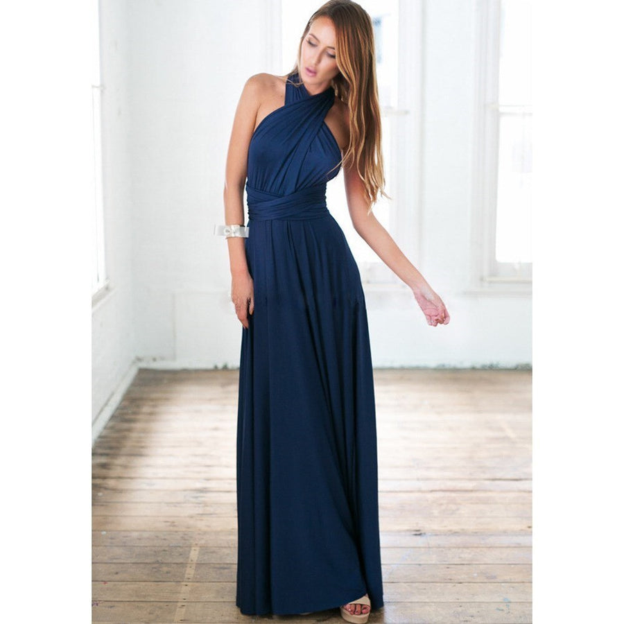 Sonia Elegant Dress in Blue