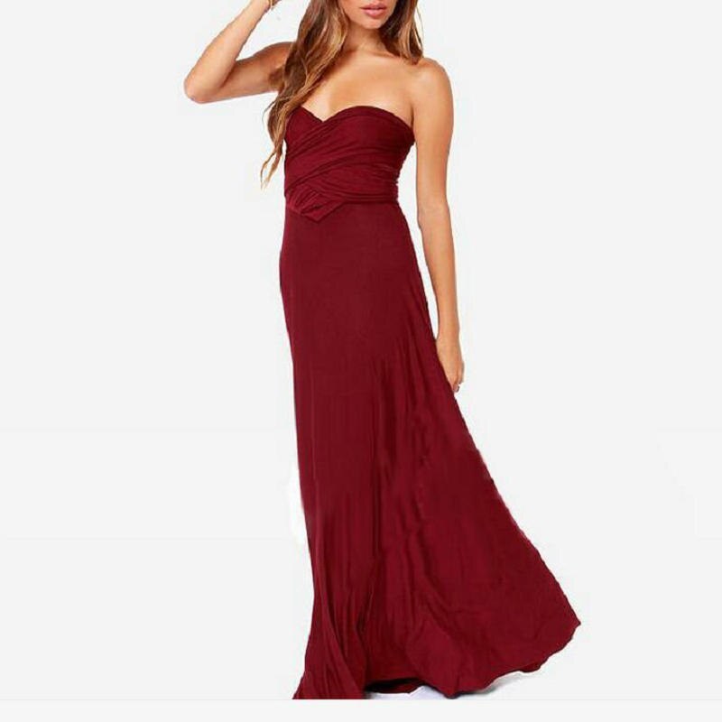 Sonia Elegant Dress in Wine Red