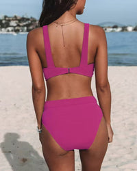 Sonia™ Solid High Waist Swimsuit in Green
