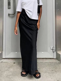 Sonja Elegant Maxi Dress in Black