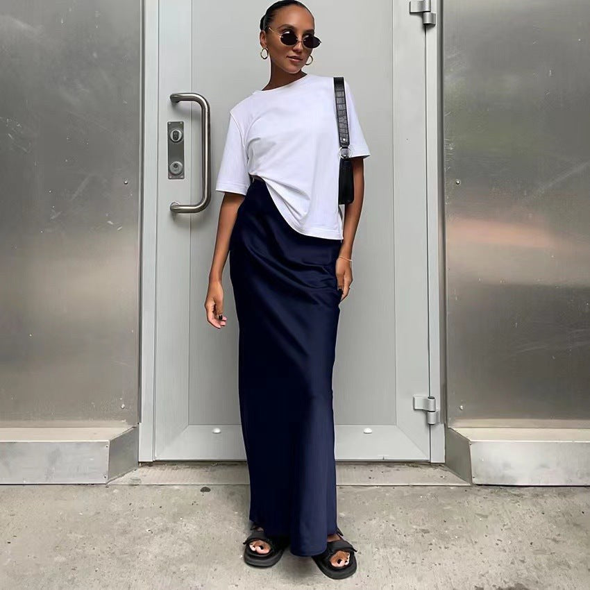 Sonja Elegant Maxi Dress in Navy