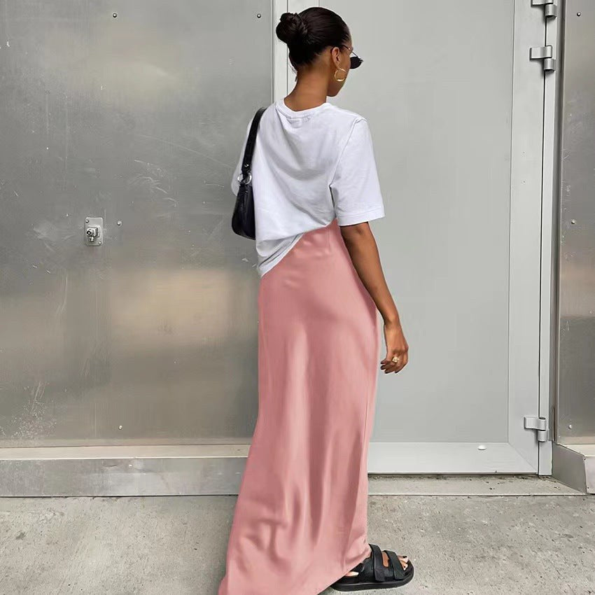 Sonja Elegant Maxi Dress in Peach