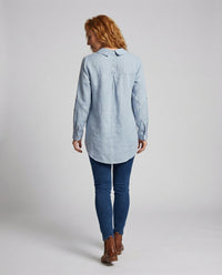 Sonja Linen Shirt with Chest Pocket