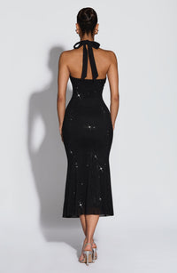 Leah Midi Dress – Black