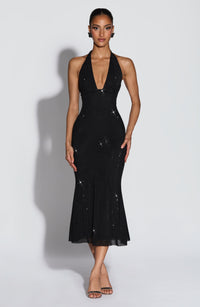 Leah Midi Dress – Black