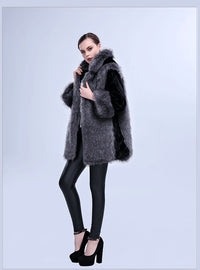 Sophie Cape with Pockets in Dark Grey