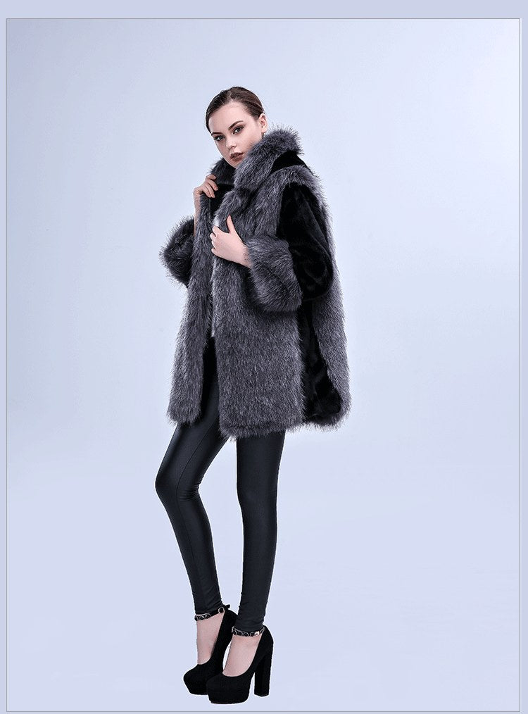 Sophie Cape with Pockets in Dark Grey