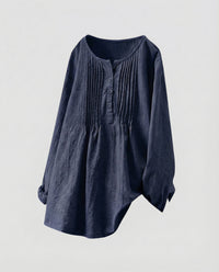Sophie Linen Tunic in Blue