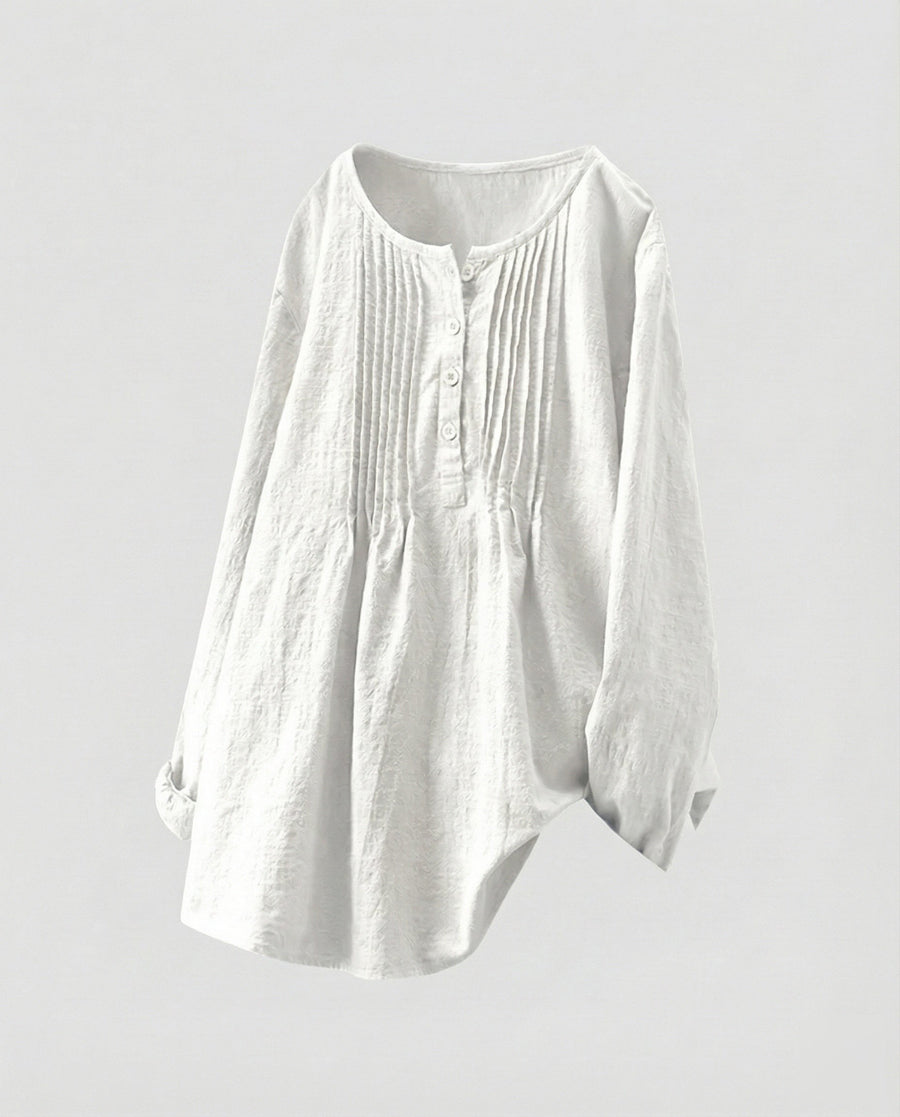 Sophie Linen Tunic in White