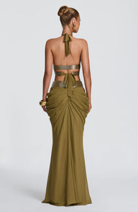Isabelle Maxi Skirt - Deep Olive
