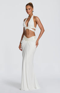 Isabelle Maxi Skirt in Ivory