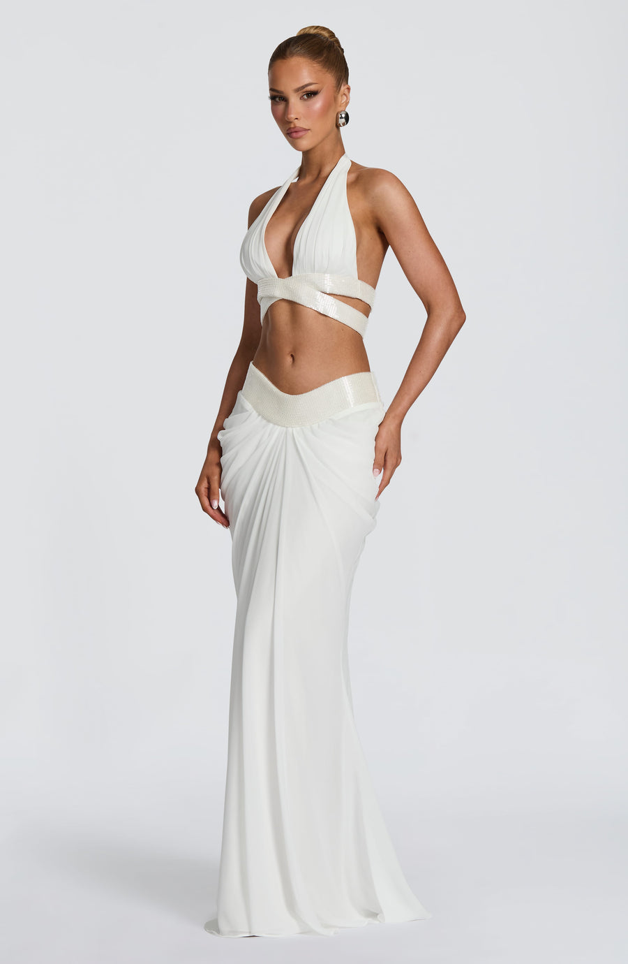 Isabelle Maxi Skirt in Ivory