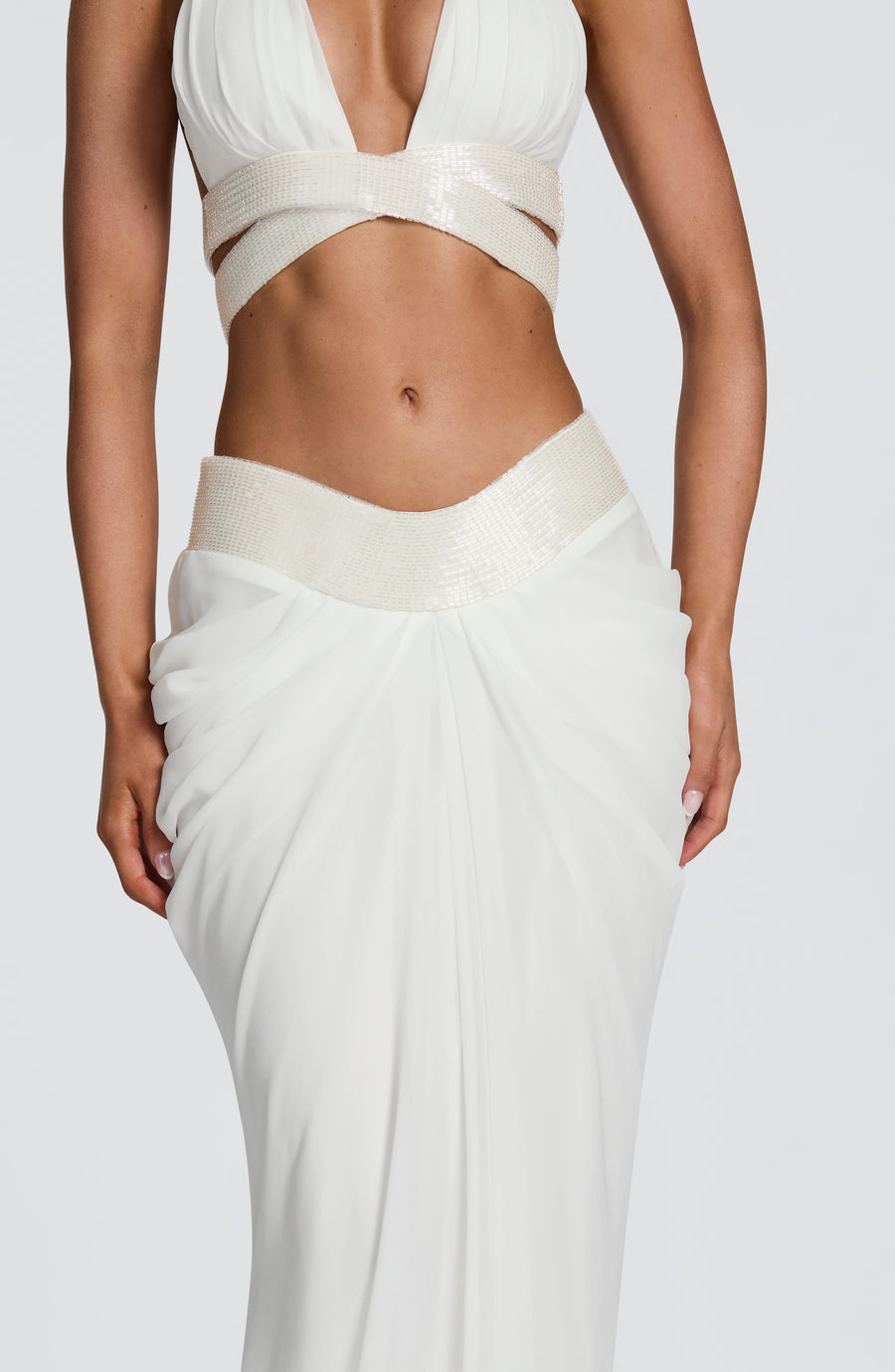 Isabelle Maxi Skirt in Ivory