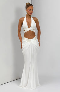 Isabelle Maxi Skirt in Ivory